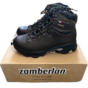 Zamberlan 996 Vioz GTX women’s Vibram 3D Hydrobloc Dark Brown Hiking Boots Shoes